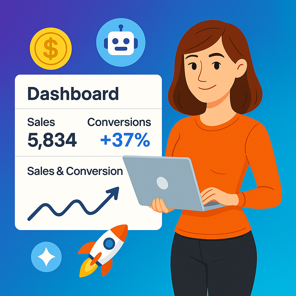 Conversionzign Dashboard with Sales and Conversion Metrics